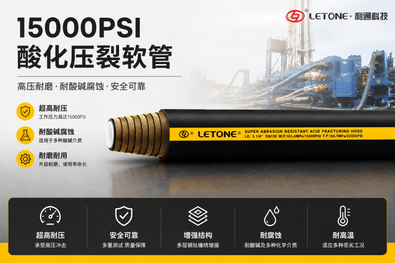 LT301F超耐磨酸化压裂软管：页岩油开发的得力利器