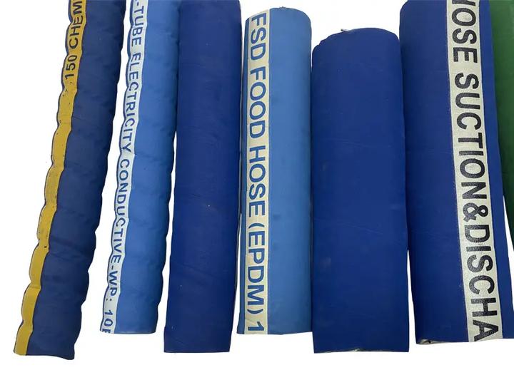利通 PTFE 耐酸碱橡胶软管：DN25 化工耐腐蚀耐高温输送管